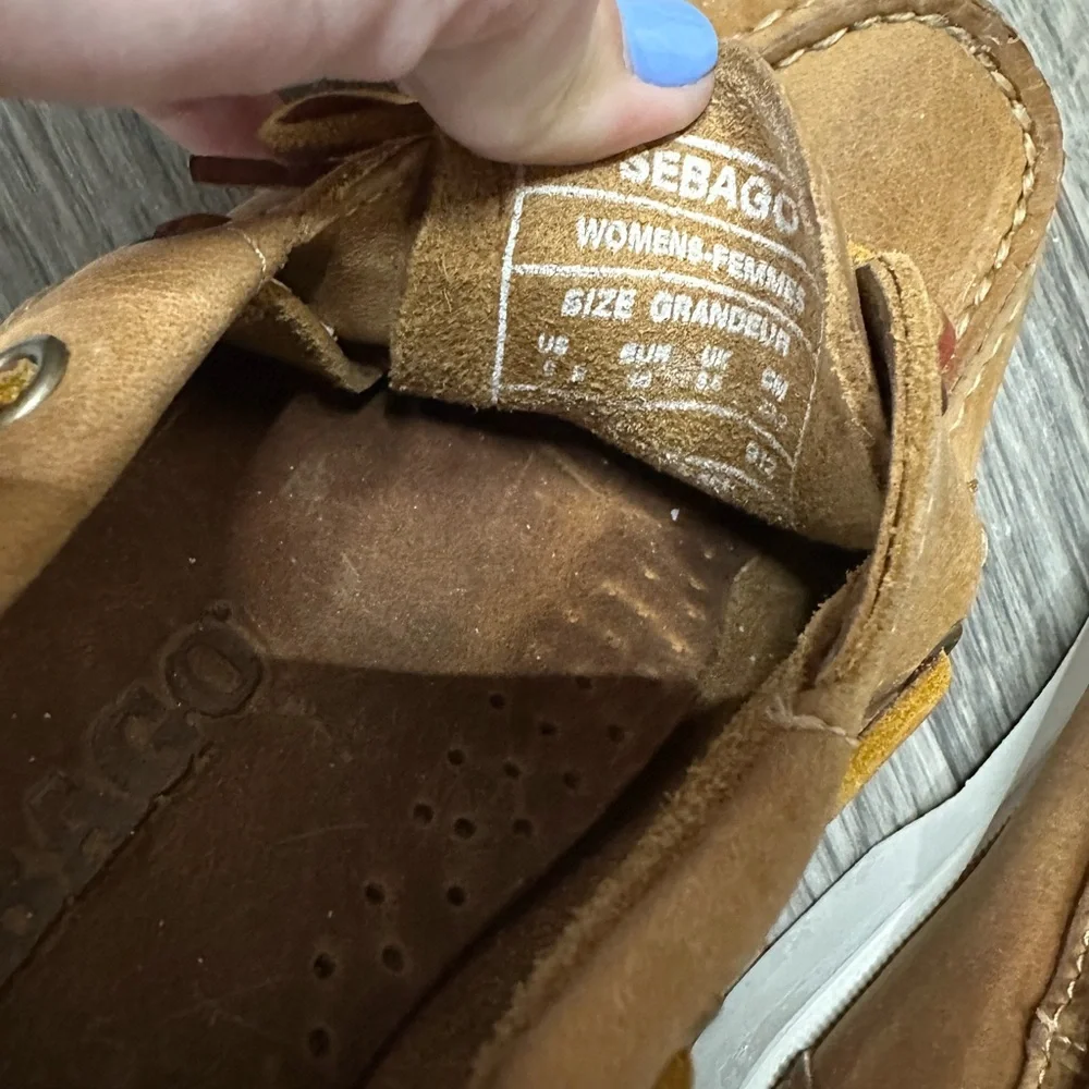 NWOB Sebago Portland Crazy Docksides Brown Tan 6